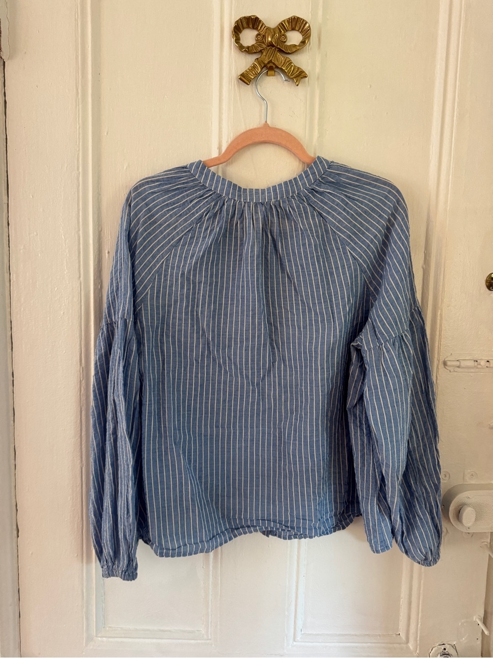 Sezane nerissa light blue shirt - Picture 5 of 6